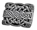 Buckle Rage Men's Celtic Endless Knot Braided Art Design Belt Buckle Black