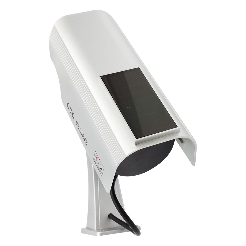 com-four® 2X Caméra factice pour l'extérieur - caméra factice avec Support Mural - Camera Exterieur - Camera factice (02 pièces)
