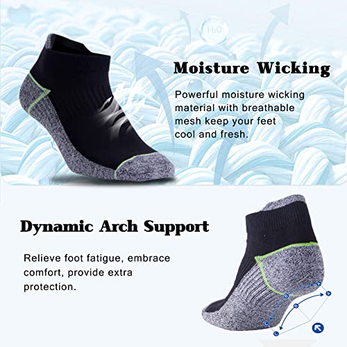 Image of Kodal Copper Ankle Athletic Running Socks Moisture Wicking Odor Control for Sweaty Feet
