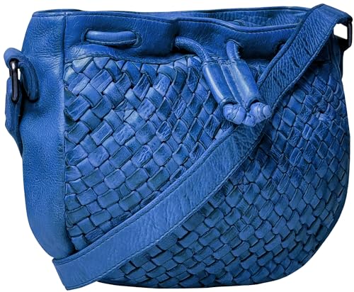 Image of RUSTIC TOWN Leather Shoulder Bag for Women - Washed Leather Travel Sling Bag Crossbody Purse Hobo Handbags Satchel for Ladies