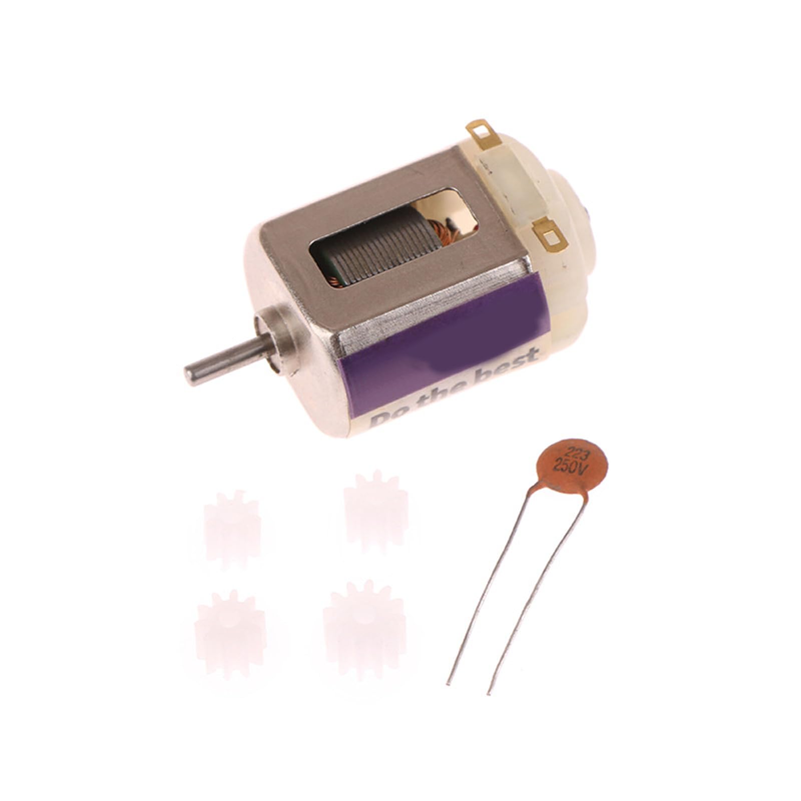Ljmyy Fast Speed Car Upgrades Motor With Metal Gears And Capacitors For Enhances Racing