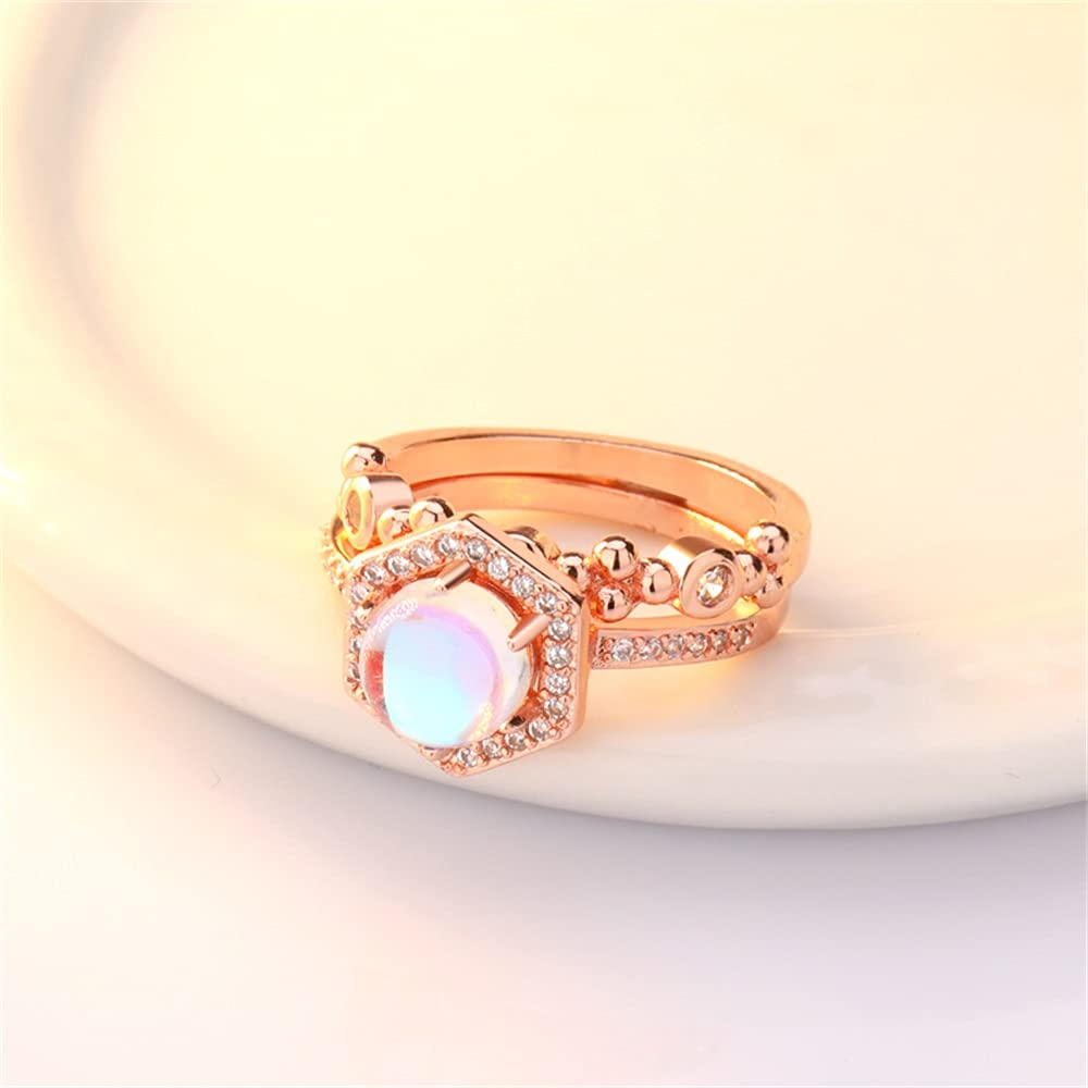 Amazon.com: SixTwo 2Pcs 18K Yellow/Rose Gold Plated Shiny Full