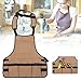 banapo Arbeitsschürze, Outdoor-Schürze Tischlergeschenk Outdoor-Schürze Gartenarbeit Backschürze Zimmermanns-Schürze Schürze mit mehrere Taschen zum Grillen