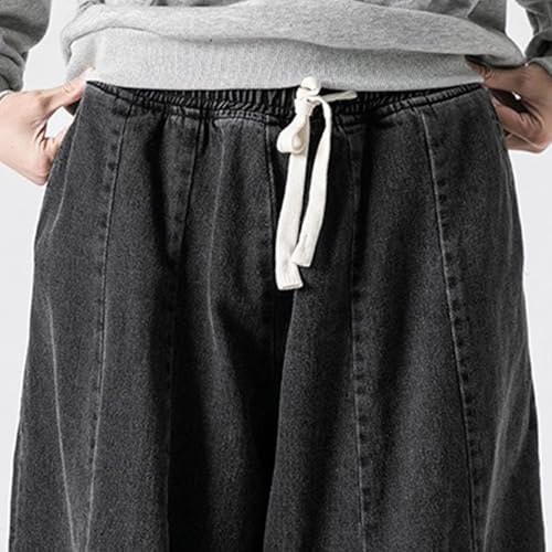 Mens Baggy Jeans Y2k Hip Hop Wide Leg Jean Stylish Casual Loose Fit Denim Pants Streetwear Skateboard Trousers4