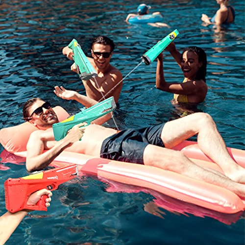 Electric Water Gun For Kids Adults,Soaker Squirt Guns,600Cc & Excellent Range 40Ft,Automatic Water Gun Outdoor Water Toys (Green) #TOP2