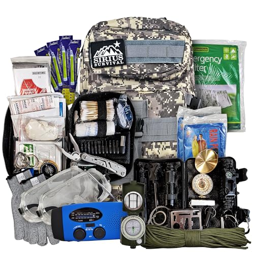 Bug Out Bag Backpack Bugout Kit Great for Family - Survival Backpack for Earthquakes, Hurricanes,...