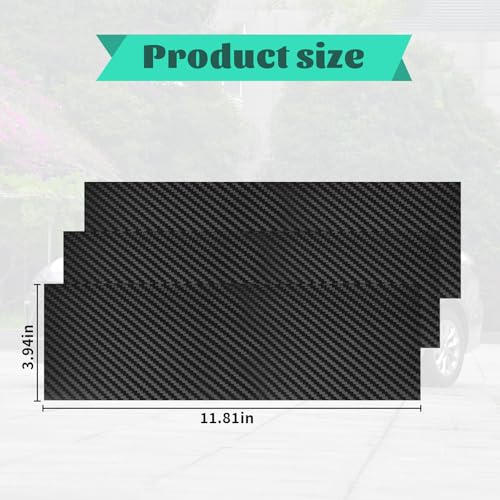 Image of Compatible with 11.8 inch x 4 inch Carbon Fiber Chevy Bowtie Emblem Wrap Kit Logo Overlay Vinyl Wrap with Spatula and Cutter 3Pcs Black