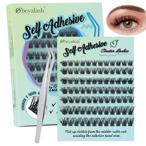 Self Adhesive Ciglia Finte Ciuffetti 84pcs Kit Extension Ciglia D Curl Pre Glued Eyelashes DIY Lash Extension Kit 8-14mm Ciuffetti Ciglia Extension Ciglia Volume (Y14 D Curl 8-14mix)