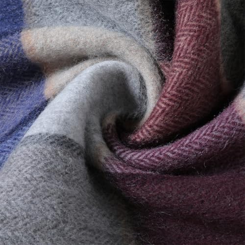 Unisex 100% Wool Scarf for Men Women Warm Winter Scarves4