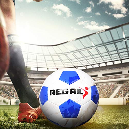 Bola de futebol, Andoer Bola de futebol padrão tamanho 4 oficial bolas de futebol PU bola de treinam