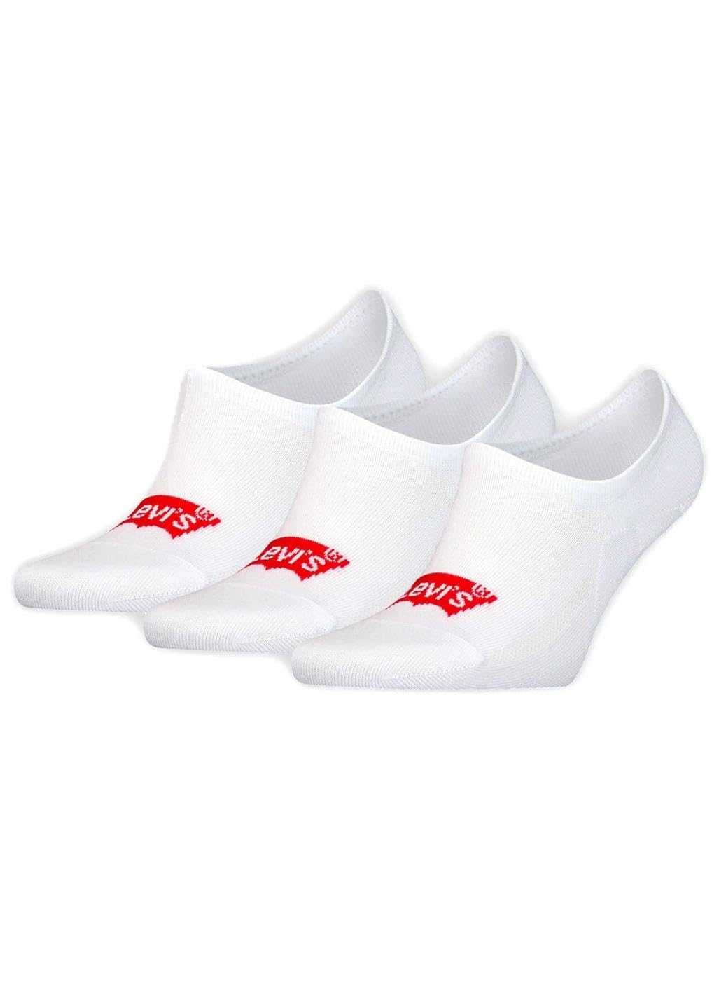Levi's Unisex Recycled Cotton Footie, White, 39/42
