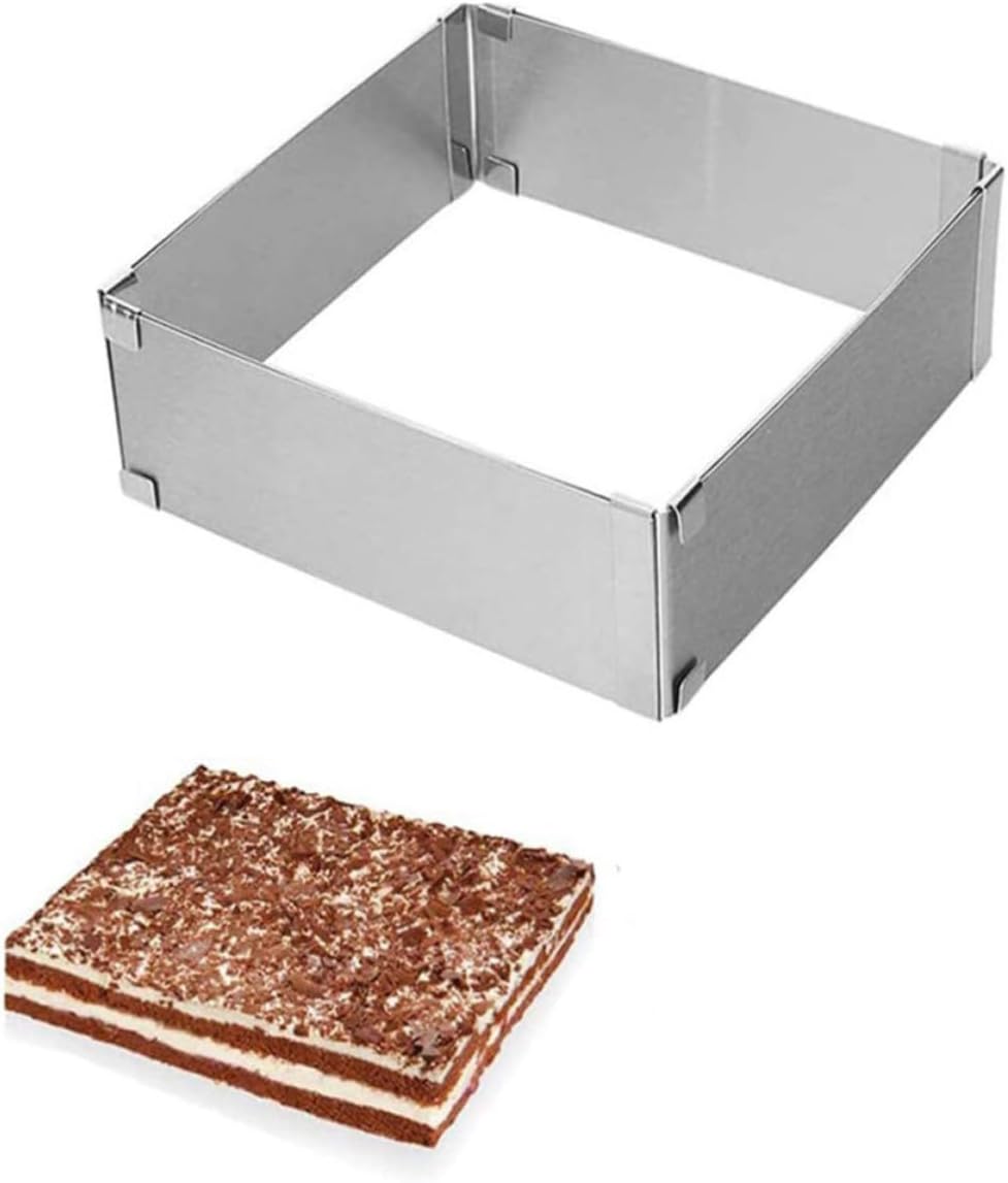 2pcs Adjustable Stainless Steel Cake Ring Mold