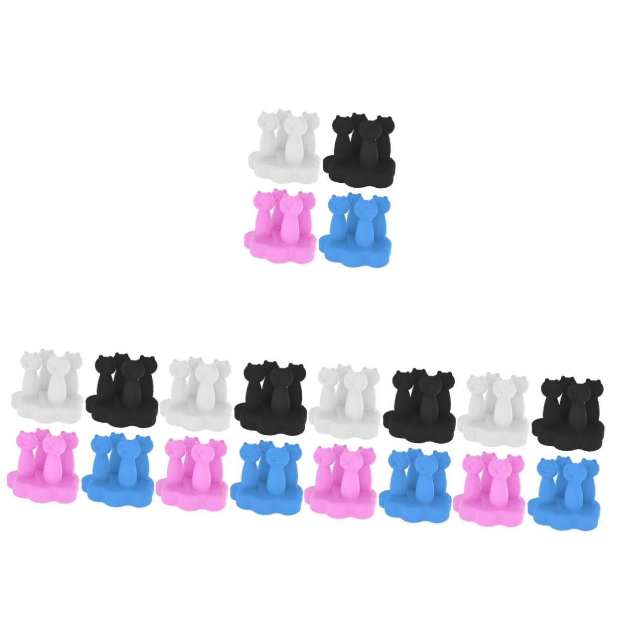 Alipis 20pezzi Portaspazzolino Silicone Adesivo Da Ganci Da Muro Per Bagno e Cucina Organizzatore Multiuso Per Spazzolini Rasoio e Dentifricio Facile Installazione Su Superfici Lisce