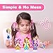 ZHOC Magnetic Dress Up Dolls for Girls, Princess Mermaid Magnet Dolls Dress Up Kits, Travel Game Car Road Trip Airplane Activity Toys Birthday for Toddler Girls Ages 3 4 5 6 7 8