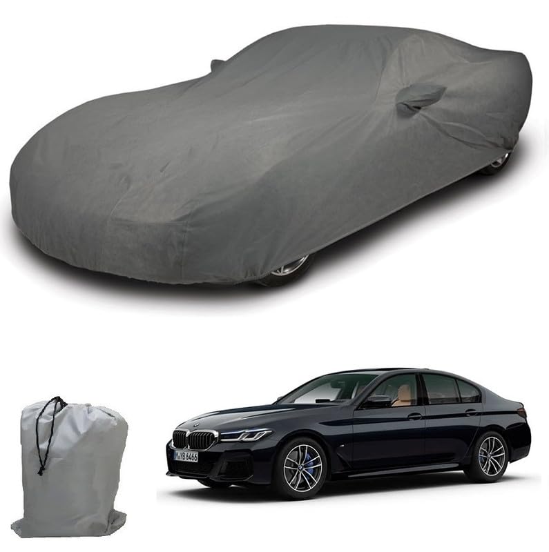 Image of ARCUATE Triple Layer Custom fit Car Body Cover for BMW 5 Series 2010-2017 |Top Layer Dustrproof | Middle Layer Waterproof | Bottom Layer Scratch Protection | Outdoor Indoor Fabric