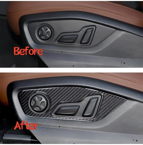Pegatinas de panel interior para Q7 2017 2018 y cubiertas decorativas de asiento 3