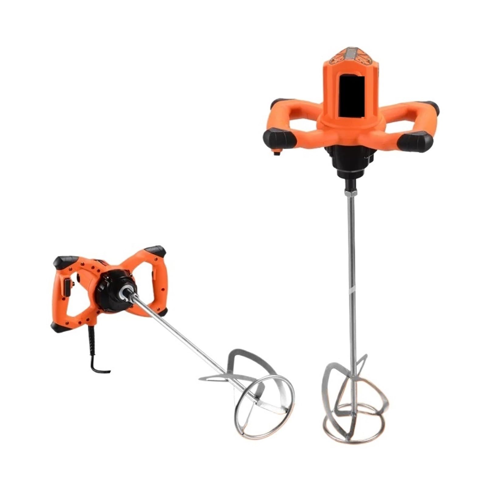 Mezclador de grado Industrial de 2100w, mezclador manual de pintura, cemento, masilla en polvo, volante, herramienta de batido eléctrica ajustable de seis velocidades(220V,E+U)