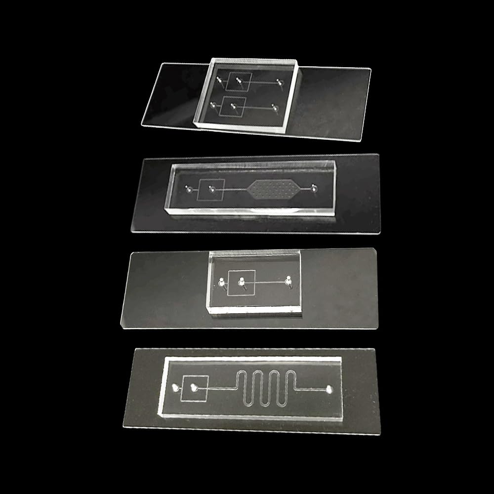 PDMS Microfluidics Cross Drop Chip Board – Präzisions-Mikrofluidik-Chip – 1 Stück(0.08mm Cross Drop)