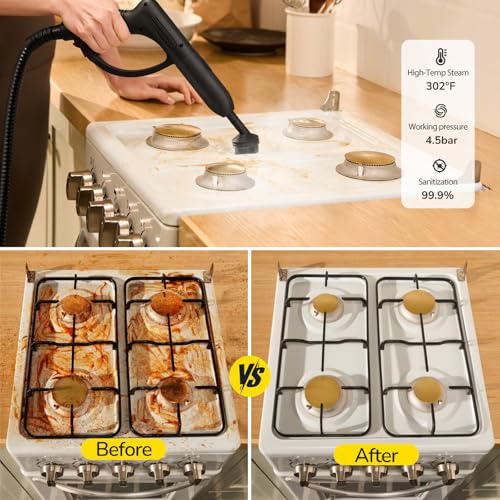 image for STEAMBOT Steam Cleaner with 28-in-1 powerful, deep cleaning for home, 