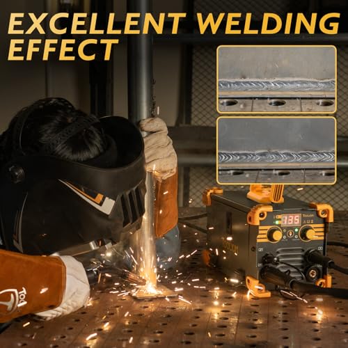 Image of TOOLIOM 135A Mini MIG Welder Flux Core 110V MIG Welder Gasless Flux MIG /Lift TIG /Stick 3 in 1 Welding Machine Portable