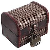 Design spacieux : ce coffret en bois avec serrure offre un grand espace de rangement pour une variété d’objets précieux. c’est le choix idéal pour et les personnes organisées. coffre décoratif, porte-bijoux vintage