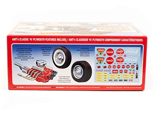 Kit de Modelo 1941 Plymouth Coupe Coca-Cola 1:25 AMT miniatura 3