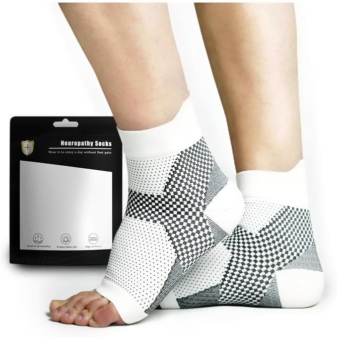 Calcetines de compresión para fascitis plantar para mujeres y hombres, calcetines de neuropatía, tobilleras comprex calman calcetines para aliviar
