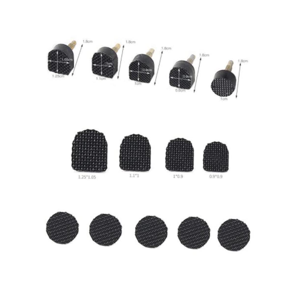 SOIMISS 3ensembles Set Embouts De Talons Antidérapants Pour Chaussures à Talons Remplacement Tpu Résistant Du Bruit Styles Ronds Et u Pour Femmes