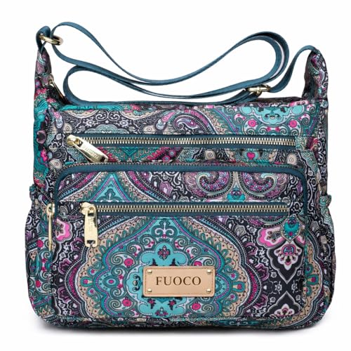 Image of FUOCO Purse for Women Handbag| Office Shoulder Laptop Bag, College & Shopping | Stylish PU Vegan Leather Sling with Zipper | Big Side Bag | Everyday Travel Tote Party Purse