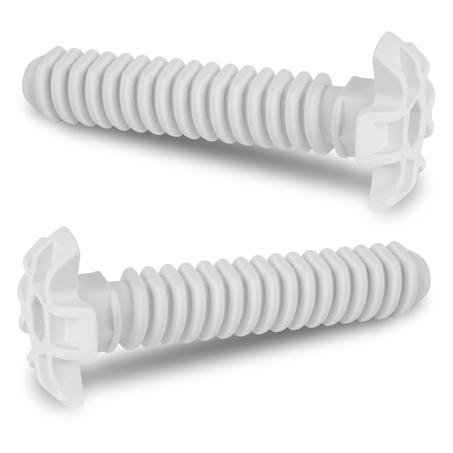 Bosch Lot de 2 pieds avant blancs pour lave-vaisselle Siemens 631221 00631221, iQ100, iQ300, iQ500, iQ700, StudioLine, classe extraordinaire PerfectDry Avantixx Logixx HydroStar 105 mm