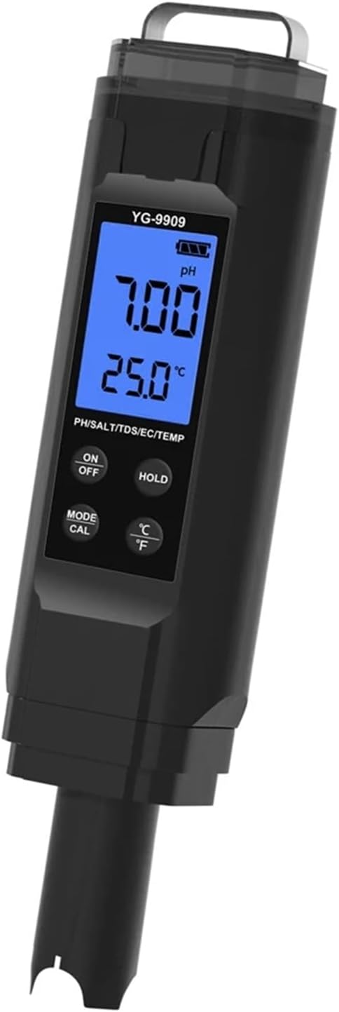 Digital Water Tester 5 in 1 Quality Pen TDS EC Temperature Salinity PH Meter for Drinking Aquariums Hydroponics Pools