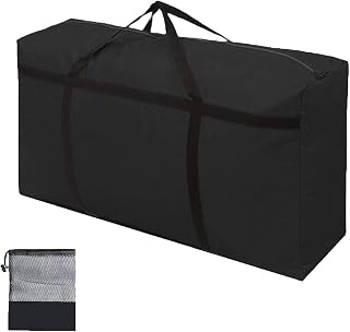 WITERY Large Storage Bag 180L Garden Furniture Cushion With Zip Waterproof Sturdy 600D Oxford Moving Clothes Storage Bags Organizer Bags For Bedding, Duvets, Pillows, Clothes Moving Home