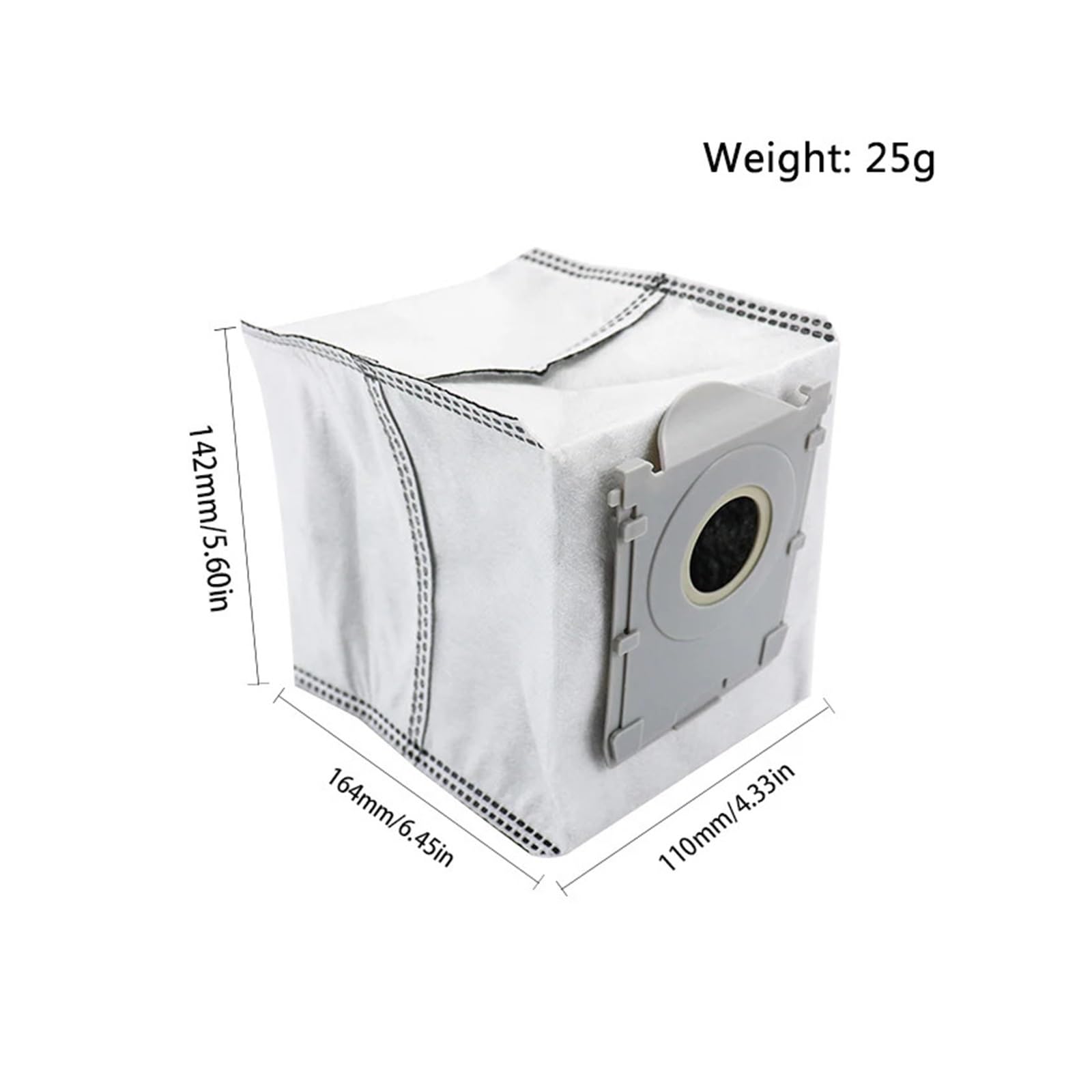 Paño for fregar suelos, Compatible con Ecovacs, Mini | Bolsa for polvo del cepillo lateral principal(SET18)