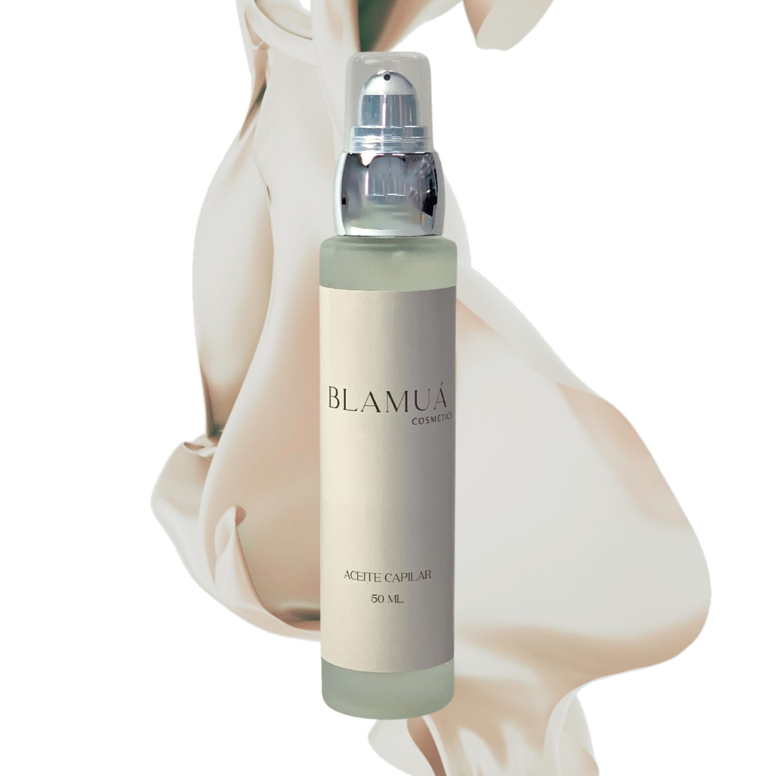 BLAMUÁ - Aceite capilar tacto seco - 50 ml - Aceite de Argan y Moringa - Vitamina E efecto antioxidante - Hidrata y nutre el cabello - Aporta brillo y sedosidad - Reduce el efecto Frizz