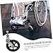 LRXIYODE 1Set Wheelchair Replacement Wheels with Bearings Durable Front Wheels for and Control Easy Installation Compatible with Various