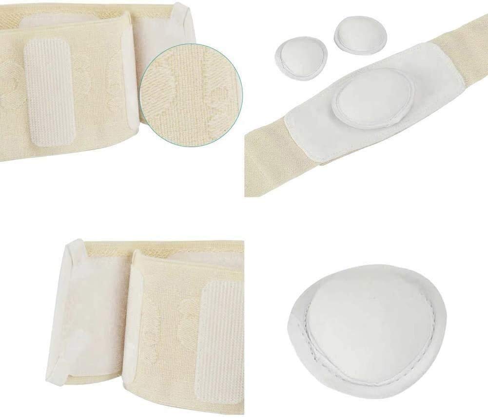 Cinturón de Hernia Umbilical Ajustable para bebé, cordón de braguero de Carpeta Abdominal con 3 Almohadillas de compresión extraíbles para cinturón de Hernia