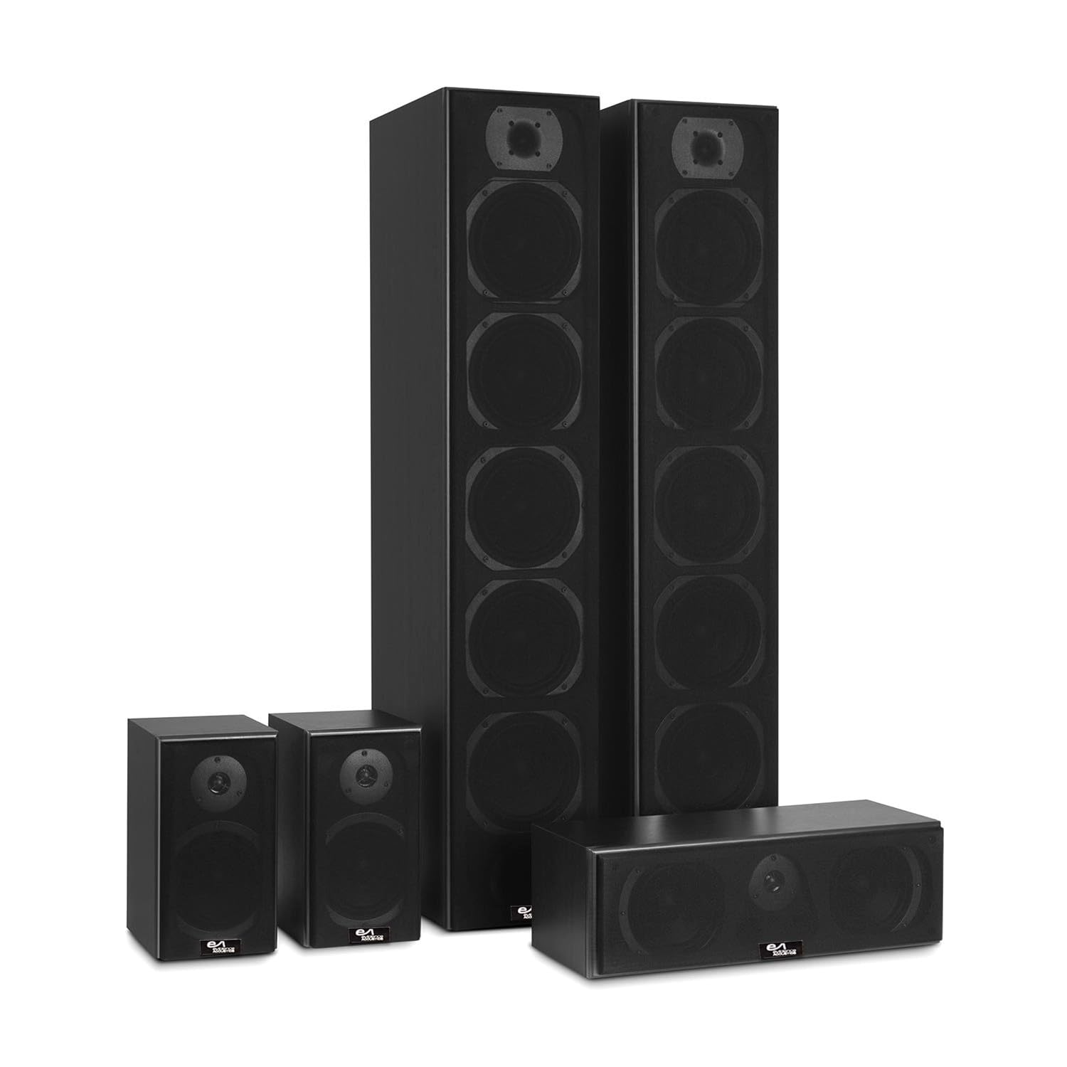 Evidence Acoustics Ensemble HiFi/Home-Cinéma EA1240-BK - 5 enceintes Bass Reflex - 1240W