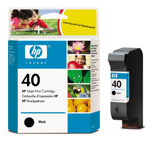 Preisvergleich Produktbild HP 40 Schwarz Original Tintenpatrone