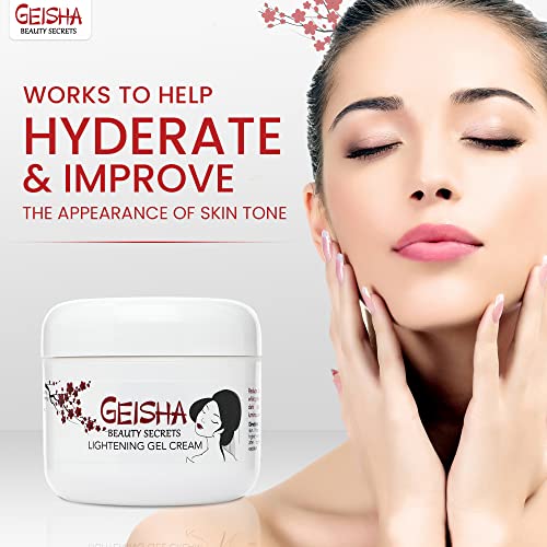 Geisha Kojic Acid Cream - 1.7 Fl Oz / 50 Ml - Brightening Cream For Face, Body, Hands, Hyperpigmentation Treatment, With Glycolic Acid #TOP6