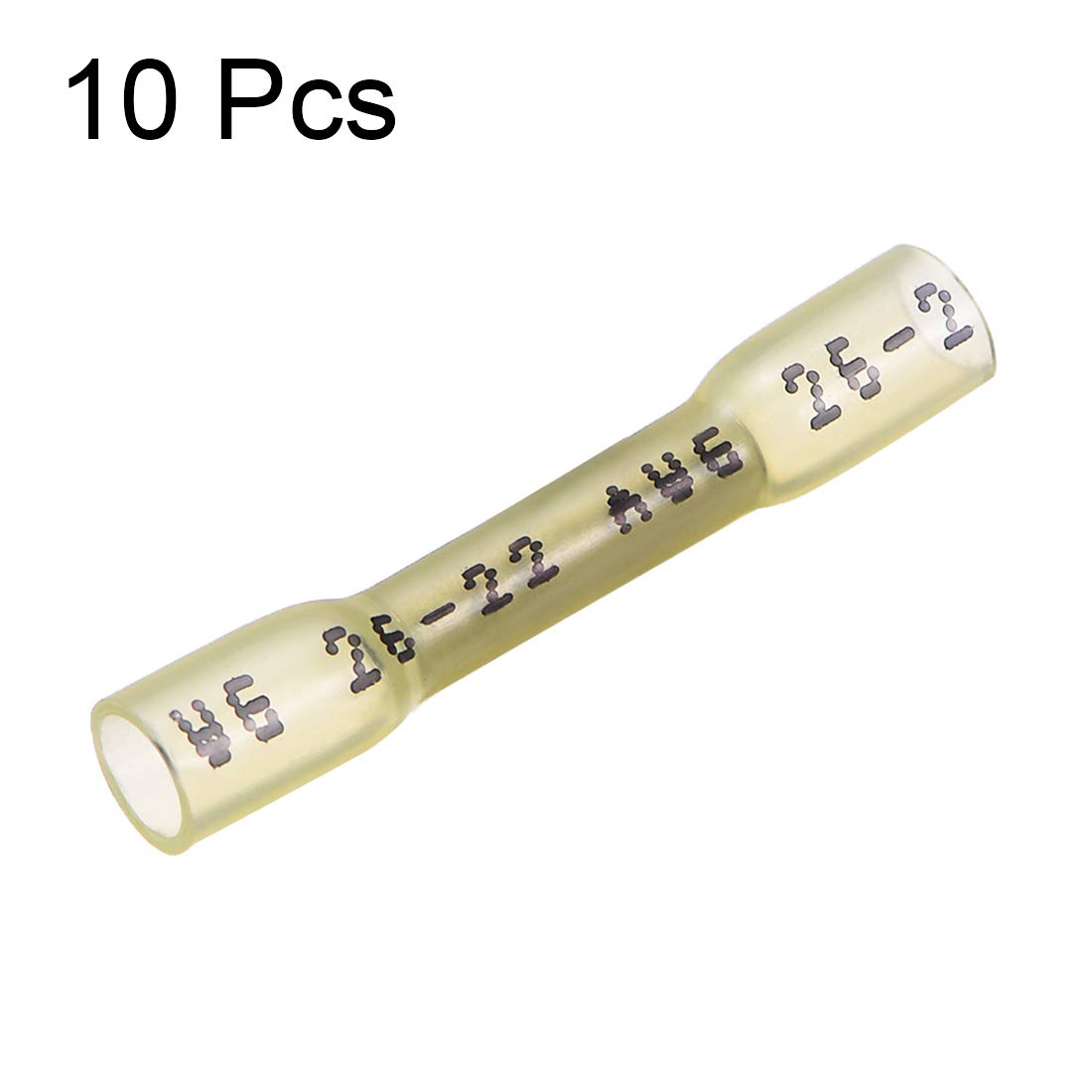 10 PIÈCE SOUDEZ Les Connecteurs Avec Tube Thermorétractable Étanche Jaune / 4.0 EUR 22,11