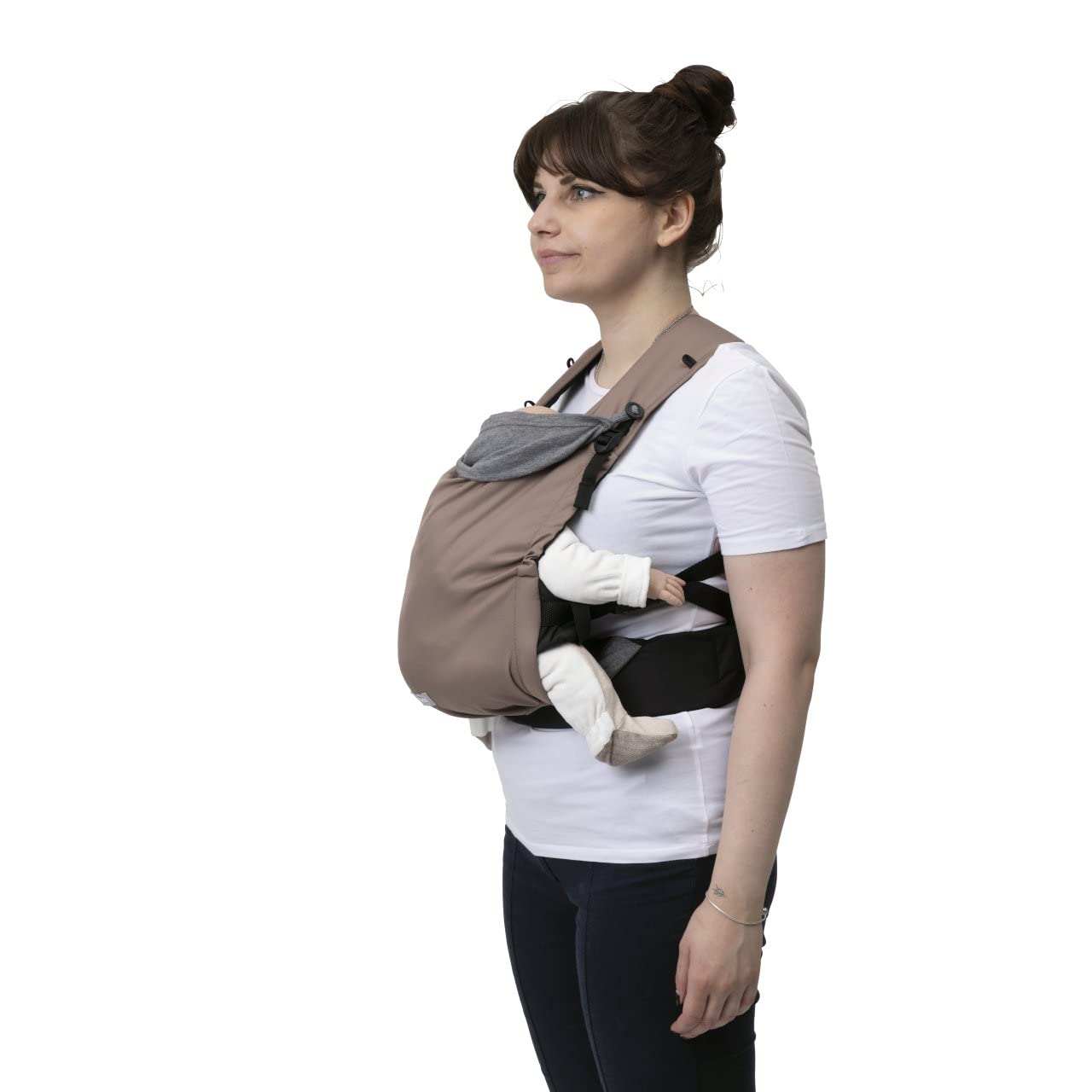 Chicco Skin Fit, Porte-bébé Ergonomique et physiologique, Nourrissons de 0 Mois à 9 kg, Réglable, sans danger pour les hanches du bébé, sangles transversales rembourrées, Ceinture abdominale, Capuche