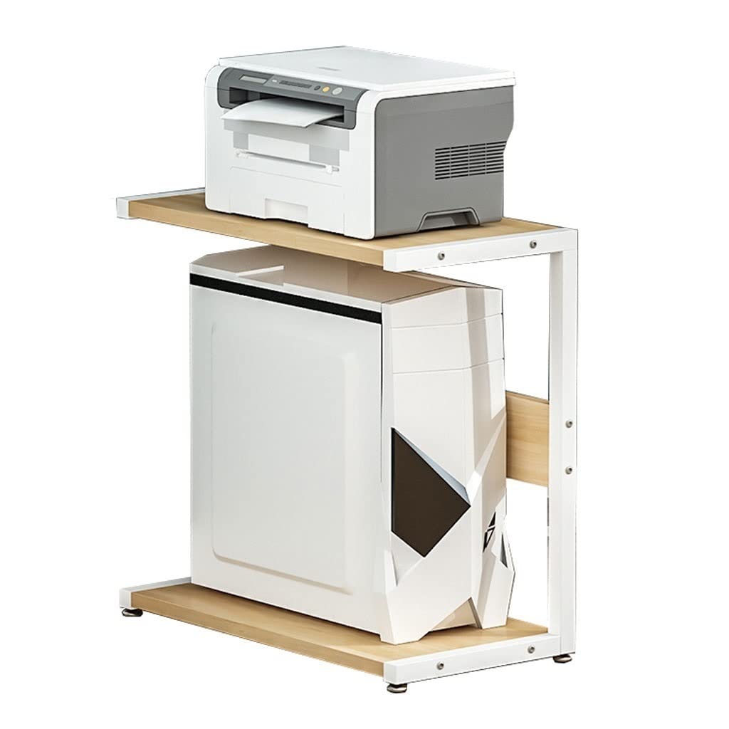 Mueble Impresora Host de computadora Multicapa UPC Gracket Rack Impresora Simple Debajo la Rejilla Mesa Desktop Escritorio Almacenamiento Cajonera Escritorio(24cm)