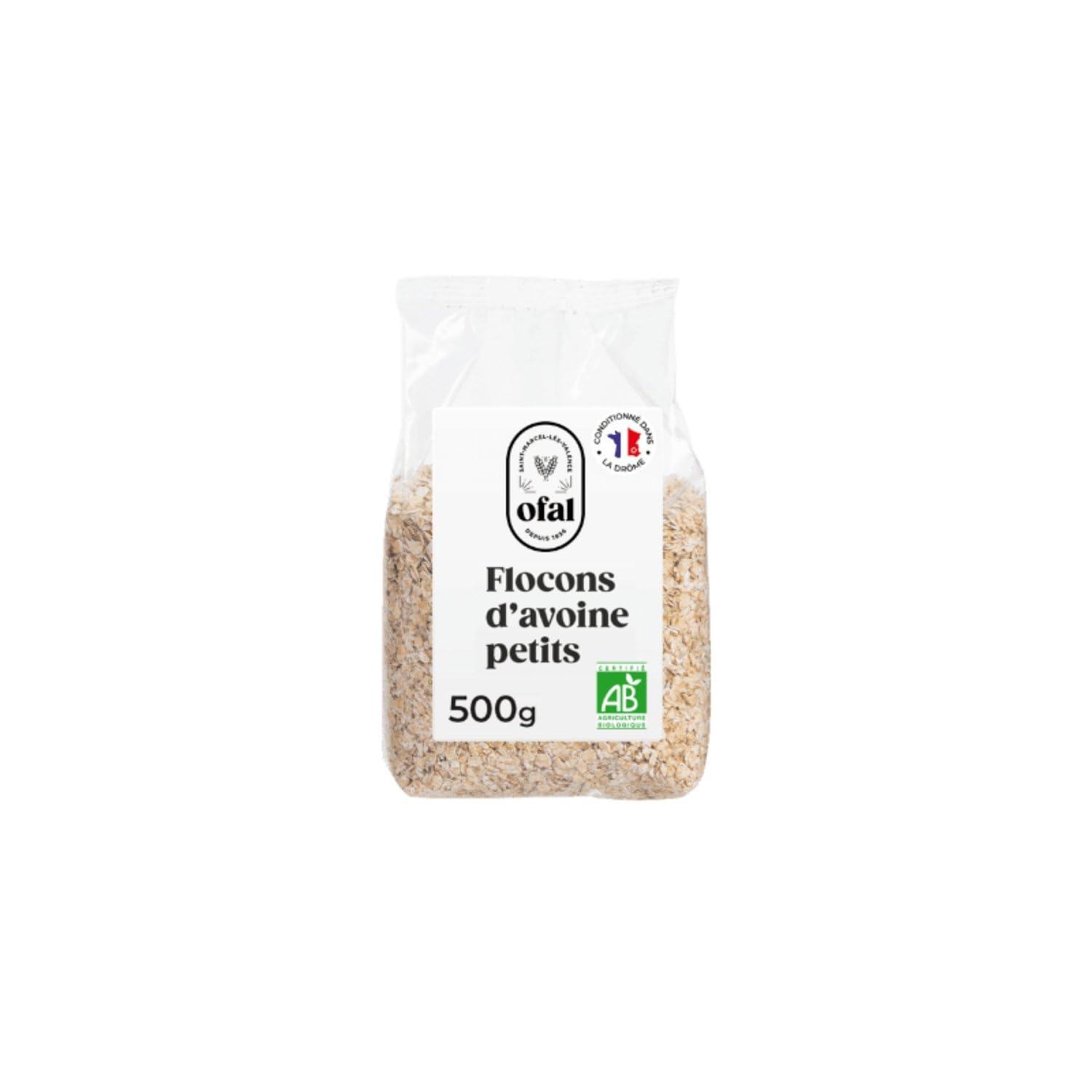 Céréales flocons d'avoine bio flocon avoine sachet 500g