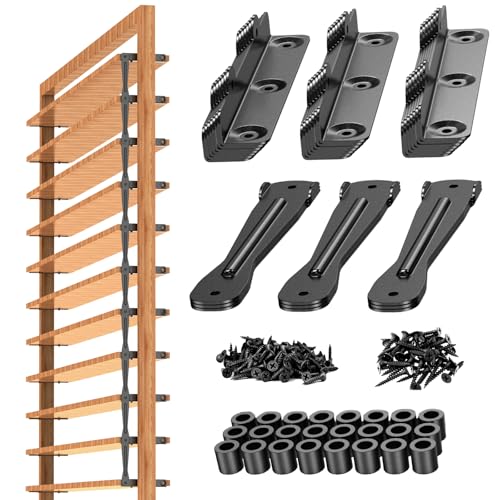 Mdkave Louver Hardware Kit Metal Heavy Duty Complete Set for Louver Shutters Outdoor Blinds Deck Sunblind Systems(1 Set)