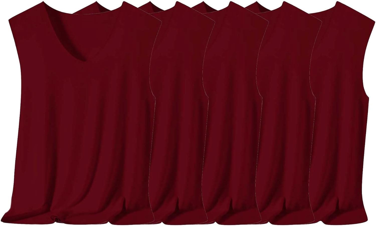 Men's V-Neck Tank Top (5-Pack) – Basic Muscle Tank Bundle for Summer, Gym, Workout & Daily Wear