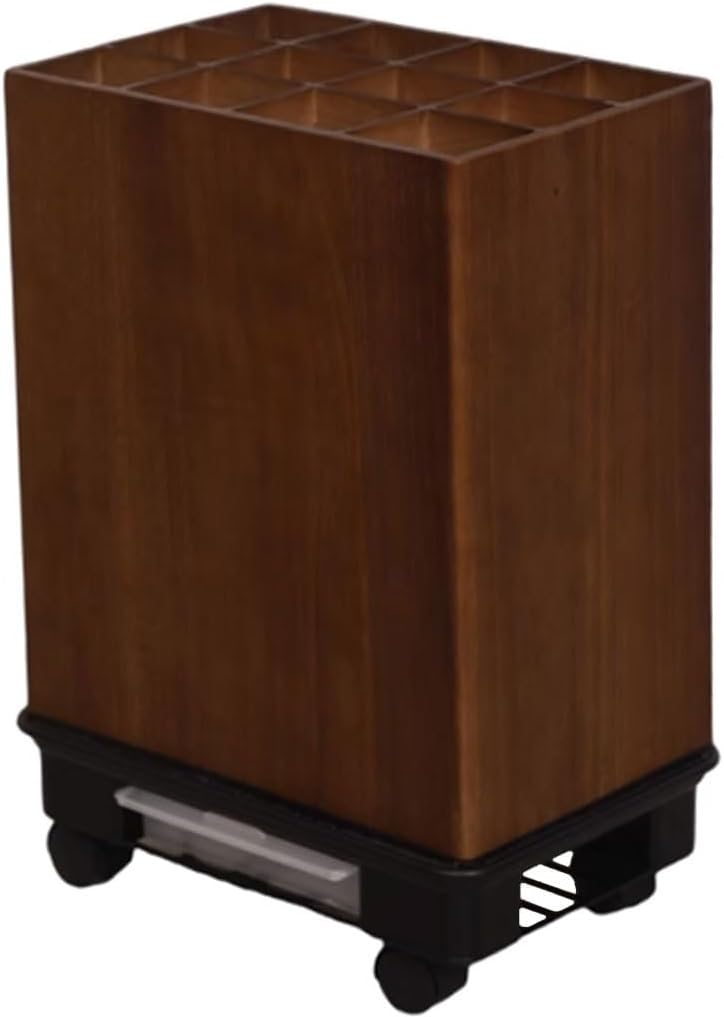 ラック傘オーガナイザービンスクエア取り外し可能、チェック柄デザイン傘バケツ、簡単に掃除できる傘ホルダー、取り外し可能な排水トレイ付き