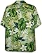 Pacific Legend Tropical Floral Monstera and Plumeria Hawaiian Shirt (XL, Sage)
