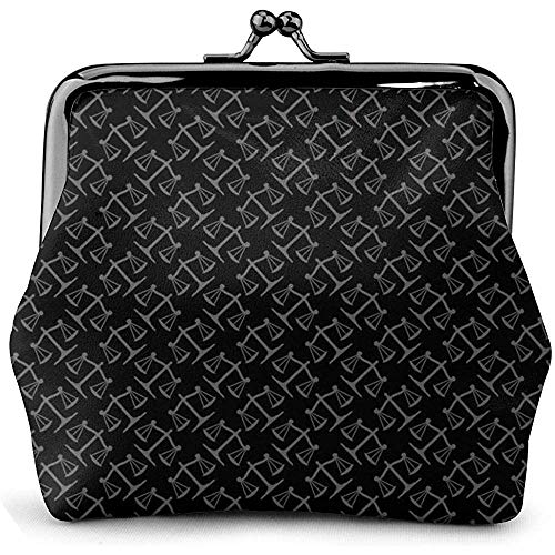 Preisvergleich Produktbild Geldbörsen Waage Der Gerechtigkeit Münze Geldbörse Kuss Schloss Wechselbeutel Vintage Verschluss Verschluss Schnalle Brieftasche Frauen Geschenk