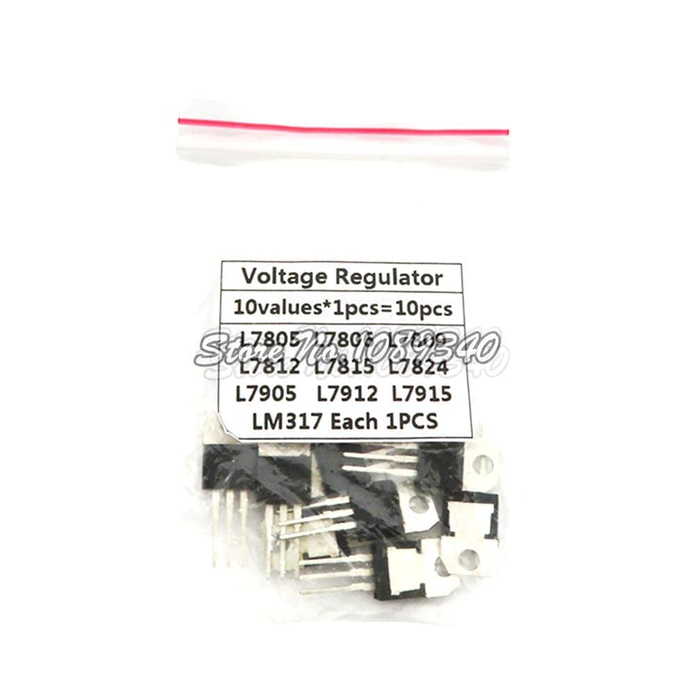 10valuex1PCS=10PCS/lot L7805 L7806 L7809 L7812 L7815 L7824 L7905 L7912 ...