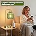 QiMH Industrial Table Lamp for Bedroom Set of 2, Green Glass Beside Lamp with USB A&C Ports, Stepless Dimmable Gold Lamps, Nightstand Lamps for Living Room, Office, Home Decor(Bulb Included)